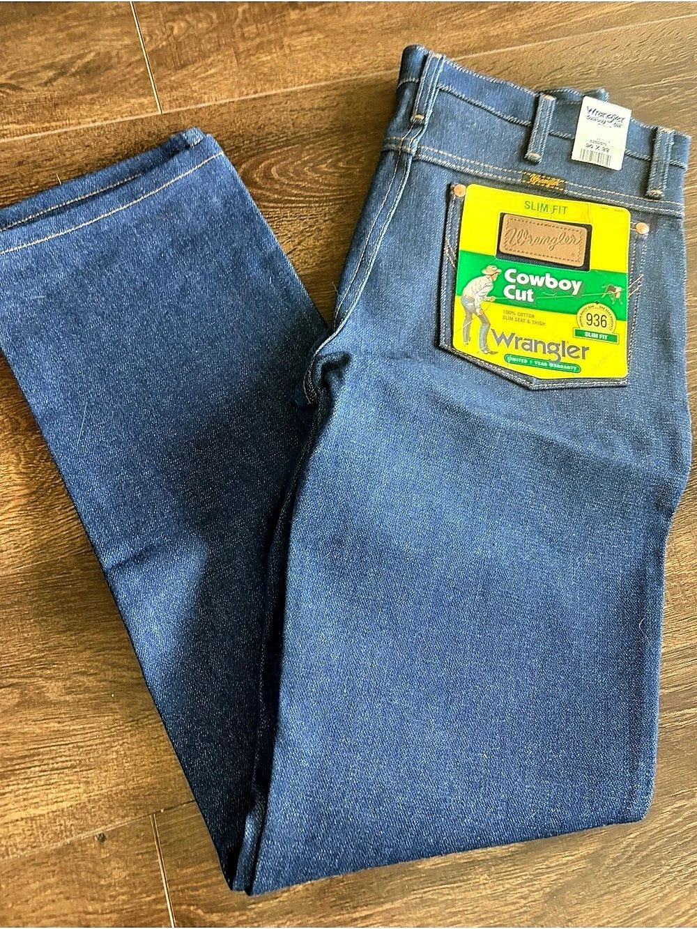 Wrangler Cowboy Cut Slim Fit Men's Blue Jeans 30x32 NWT